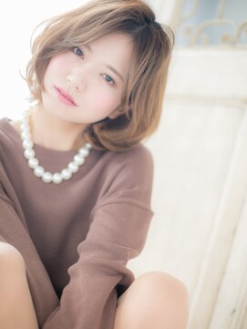 モッズ ヘア 福岡姪浜店(mod's hair) mod's姪浜/外国人風オンブレ小顔レイヤーカットひし形ショートh