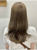 大人可愛い大人美人くすみカラーアッシュグレーベージュ