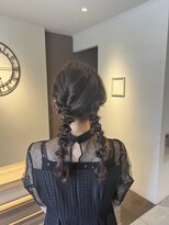 ヘアースタジオ エフ(Hair studio f) ツインアレンジ/編み下ろしアレンジ