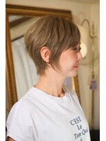 ツムグ 代官山 中目黒(TUMUGU)&nbsp;白髪ぼかしハイライトアンブレラカラーこなれショート40代50代