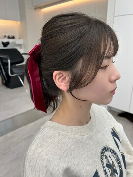 ビューナゴヤ 名駅(VIEW NAGOYA) 黒髪/ボブルフ/小顔/ワンレン/おくれ毛/顔まわりカット/韓国風