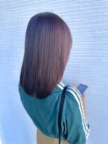 アパートメントヘアー&nbsp;20代30代/ミディアムレイヤー/ハイトーン/髪質改善カラーコース