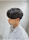 センターパート/ニュアンスパーマ/メンズカット/カルマパーマ
