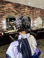 ヘアー リードレス(hair Re:dress)&nbsp;うなじスッキリ編み込み団子アップヘア！着物和装浴衣20代30代