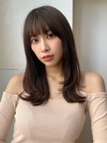 バイオレット 表参道店(Violet) オリーブベージュ小顔レイヤー王道レイヤー