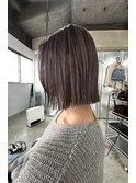伸ばしかけの方にもオススメのぱつっとボブ◎