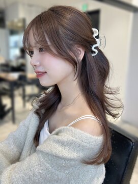 エヌアイ オモテサンドウ(ni omotesando) ☆ハーフアップアレンジが可愛いお顔周りカット☆