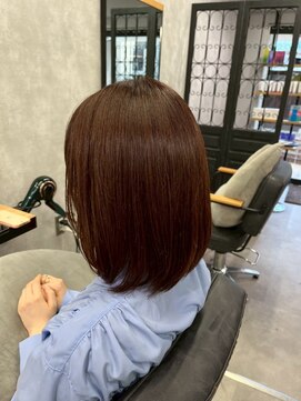 クラン 岡本(Chlan) ナチュラルワンカールボブ　オレンジブラウン