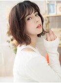 斜めバングくせ毛風ウルフカット外ハネロブc6上尾20代30代40代