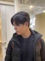 ソイクフ 高田馬場店(SOY-KUFU)&nbsp;20代30代40代ブルーブラックフェザーパーマセンターパート