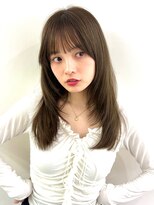 パルス ヨコハマ(PULSE yokohama)&nbsp;顔まわりカットミディアムウルフレイヤーロングハッシュボブ