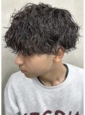 波巻きパーマ