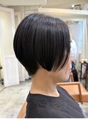前下がり*ハンサムショート*暗めカラー