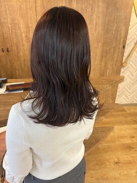 バイエイト 野並店(By Eight) 秋色ベリーピンクカラー×レイヤースタイル