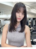 ミディアムレイヤーカットハッシュカットシャギーカット渋谷