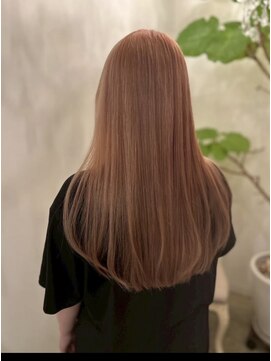 ビューティービースト 西町店(beauty:beast) ハイトーンピンクオレンジ艶口ング