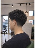 フェードカット×スパイキーショート【10～20代メンズヘア】