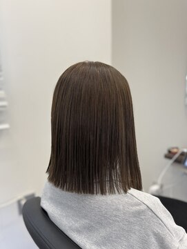 アイスプロドバイブルーム 木更津店(ice prod by bloom) 着物ヘア/ダークアッシュ/ミディアムレイヤーカット/木更津