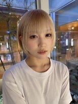 ウエストリー(WESTORY)&nbsp;#ショートウルフ#金髪#ハイトーンショート#20代#ブリーチ