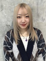 サーカス 町田(circus)&nbsp;ミルクティーブロンド/ダークブルー/デジタルパーマ/町田