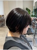 360°綺麗に見える、骨格補正丸みショートボブ