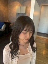ノーヴァ バイ ボナ 前橋店(nova by bona) 【垢抜け感UP】顔まわりレイヤー×大ぶり韓国風ウェーブ7