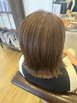 ヘアデザイン ナチュール(Hair Design natur)&nbsp;ボブ×ミルクティーベージュ