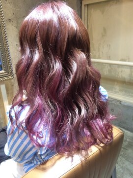 サロンドミルク 原宿(salon de MiLK) 【サロンドミルク原宿】ピンク×パープルハイライト