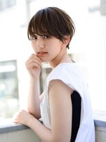 エムクランメイクス 原宿 表参道(m.clan MAKE'S)&nbsp;大人かわいい マニッシュショート ネイビーカラー フレンチボブ