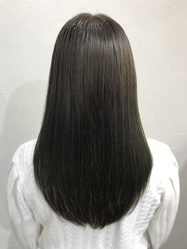 アリウス(ALIUS by posh) 【ALIUS 池袋 小川真一】メタリックカーキアッシュロング