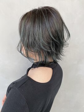 エイト 博多店(EIGHT hakata) 【EIGHT博多】nabe__バレイヤージュshort-green0863