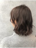 外ハネボブ/アッシュブラウン/ネオウルフ/デザインカラー