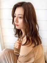 オーロ 緑地公園店(ORO)&nbsp;20代30代40代ハイライト×レイヤー柔らかピンクベージュ