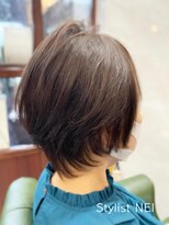 サロンデピレ 襟足の映え癖を生かしたミセスに人気のショートボブ #ふんわり