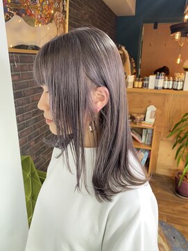 ハイク(HYKE) 【HYKE】鈴木 うっすらパープルがかったミルクティーベージュ*