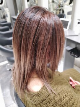 タヤ グランデュオ立川店(TAYA) 20代学割U24シースルーバンググラデーションカラーストレート