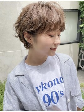 ロンド 銀座(Lond) 【銀座◇成田】丸みショートペールベージュ小顔くびれマッシュ