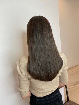 ナンバー リコ 名駅 ジャム 名古屋(N° rico JAM) ショコラアッシュ　暗髪ダークトーン　ナチュラルストレート