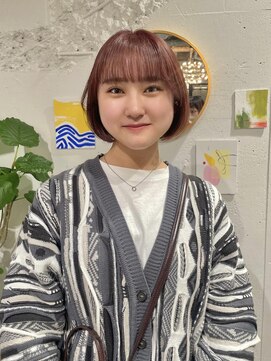 クリアーオブヘアー 栄南店(CLEAR of hair) ボブ×ピンクベージュ