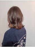 大人かわいいヘアショコラアッシュ脱白髪染めヘルシーウェーブ