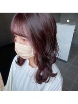 ヘアメイク アージュ 大野城 下大利店(HAIR MAKE age) 顔まわりカット×カシスブラウン　20代30代40代