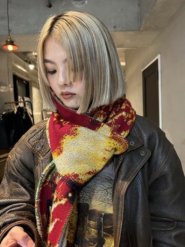 ソイリウム 下北沢(soi rium) 切りっぱなしボブ_デザインカラーボブ_アンブレラカラーボブ