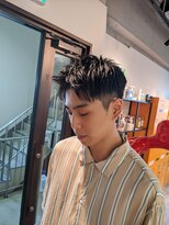 コワファーストナガサキシャンプーボーイ(COIFF1RST NAGASAKI SHAMPOO BOY)&nbsp;ショートアップバング×アッシュブラック