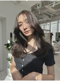 レイヤー/グレージュ/ロング/ブリーチなし/外巻き/艶髪/髪質改善