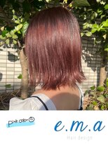 エマヘアデザイン(e.m.a Hair design)&nbsp;ピンクカラー