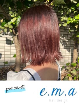 エマヘアデザイン(e.m.a Hair design) ピンクカラー