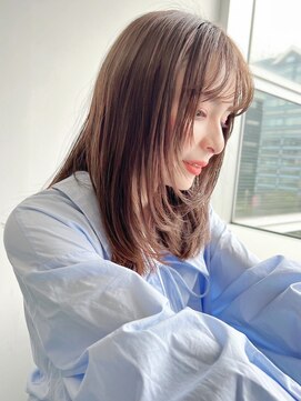 ホォレ 豊中店(fore) オリーブベージュショートミニボブグレージュブリーチレイヤー