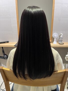 ココペリヘアー 高濃度水素トリートメントミネコラ×ロング×クールブラウン