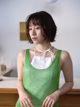 シエン 恵比寿(CIEN) ナチュラルレッドカラー/ボブ/パーマ風アレンジ