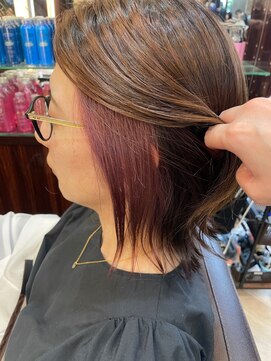 キャラ 池袋本店(CHARA) ナチュラルウルフ＆ピンクベージュのイヤリングカラー！【大村】